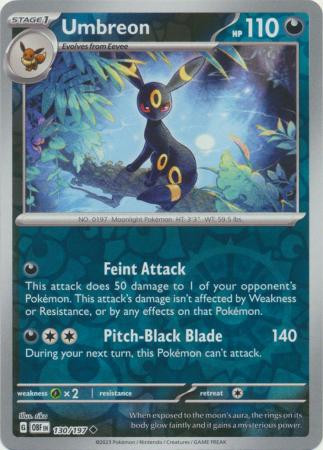 SV Obsidian Flames 130/197 Umbreon (Reverse Holo)