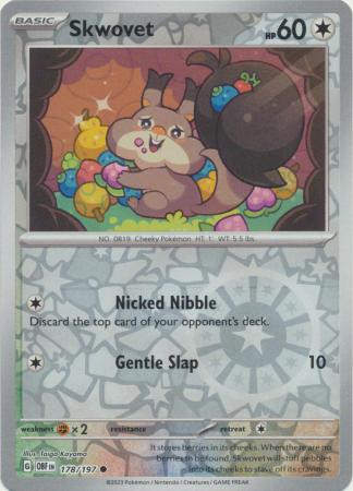 skwovet pokemon card value All Cards & Prices Ability  Nest Stash Once during your turn Pokemon  Skwovet - 127/198