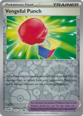 SV Obsidian Flames 197/197 Vengeful Punch (Reverse Holo)