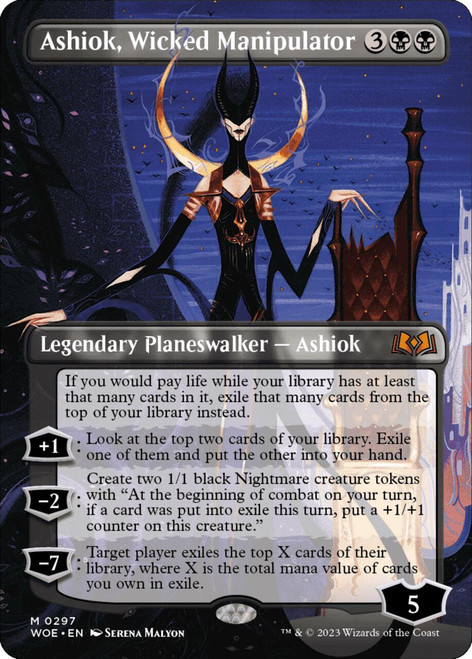 Ashiok, Wicked Manipulator (Borderless Art) | Wilds of Eldraine