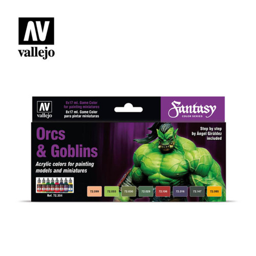 Fantasy Colour Series Boxed Set: Orc & Goblins (x8)