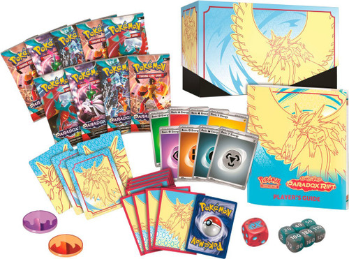 Scarlet and Violet Paradox Rift Elite Trainer Box Roaring Moon (Blue & Yellow)