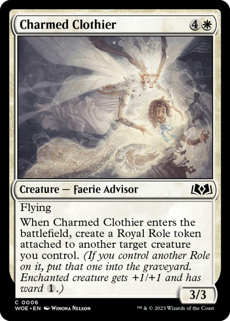 Charmed Clothier (foil) | Wilds of Eldraine