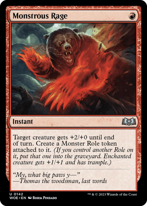 Monstrous Rage (foil)
