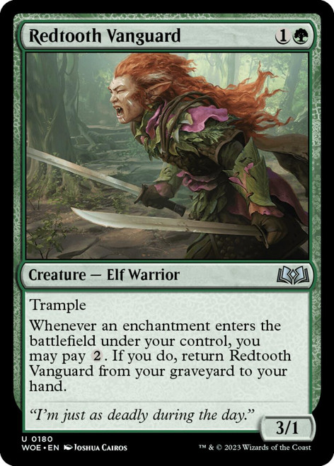 Redtooth Vanguard (foil) | Wilds of Eldraine