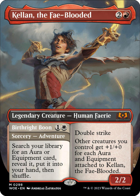 Kellan, the Fae-Blooded (Borderless Art foil)