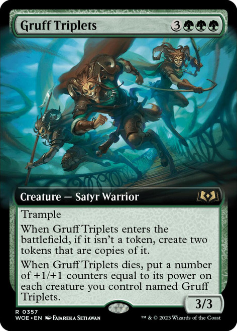 Gruff Triplets (Extended Art foil)
