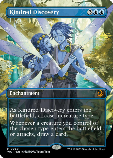 Kindred Discovery (Borderless Art foil) | Wilds of Eldraine Enchanting Tales