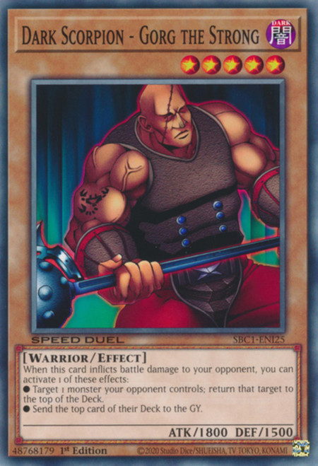 SBC1-ENI25 Dark Scorpion - Gorg the Strong