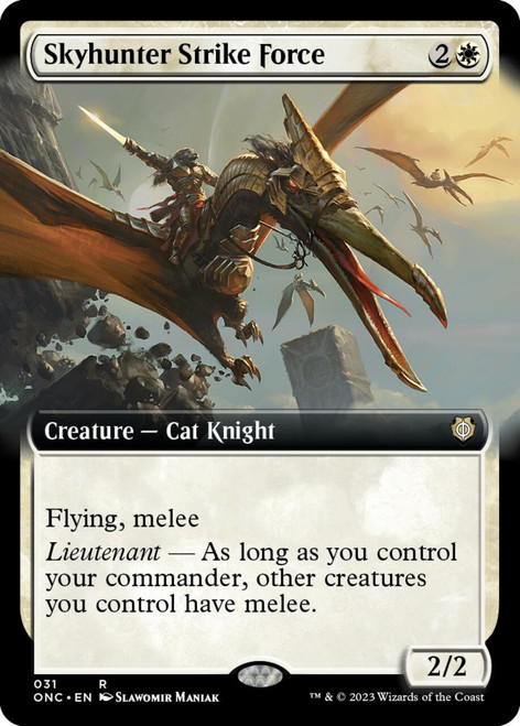 Skyhunter Strike Force (Extended Art foil) | Phyrexia: All Will Be One Commander