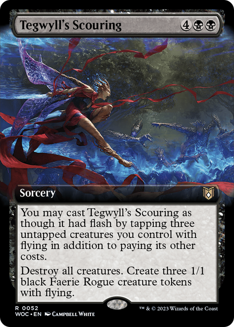 Tegwyll's Scouring (Extended Art) | Wilds of Eldraine Commander
