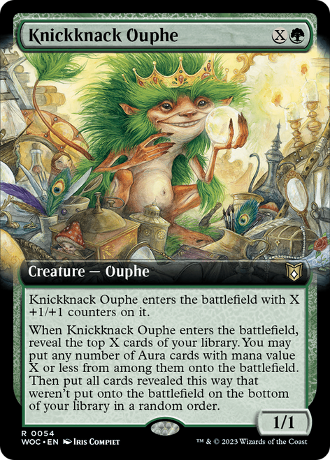 Knickknack Ouphe (Extended Art) | Wilds of Eldraine Commander