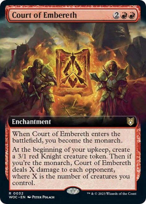 Court of Embereth (Extended Art foil) | Wilds of Eldraine Commander