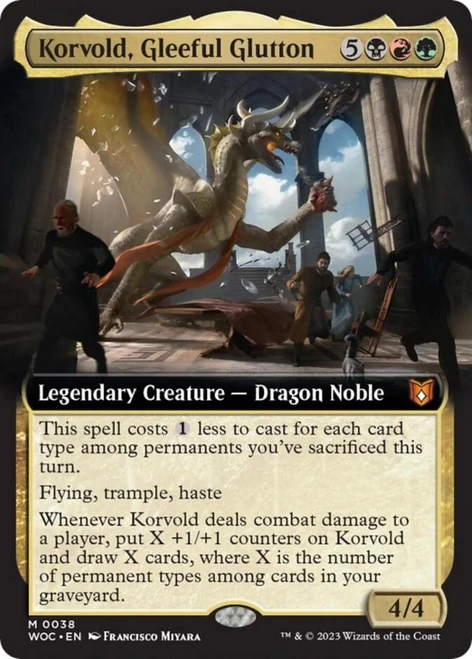 Korvold, Gleeful Glutton (Extended Art foil)