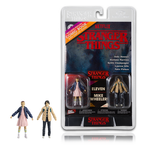 Page Punchers: Stranger Things - Eleven & Mike Wheeler 3-Inch figure 2-pack with Comic