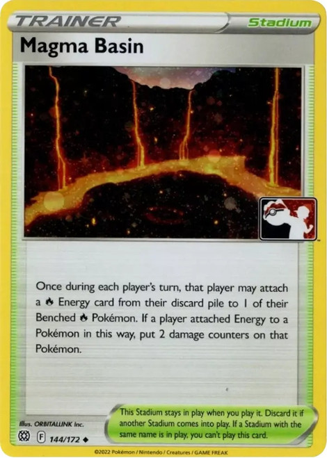 Brilliant Stars 144/172 Magma Basin (Prize Pack League Promo Cosmo Holo)