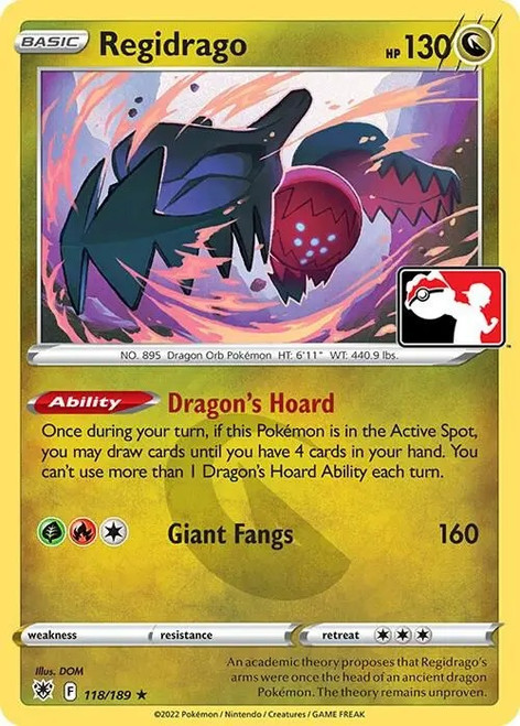 Astral Radiance 118/189 Regidrago (Prize Pack League Promo Non-Holo)