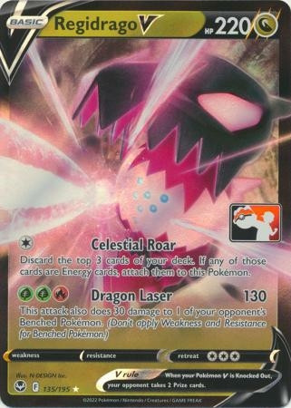 SWSH Silver Tempest 135/195 Regidrago V (Prize Pack League Promo)
