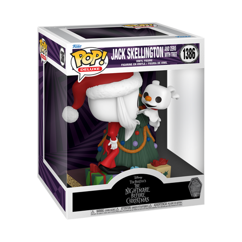 POP! Disney - The Nightmare Before Christmas #1386 Jack Skellington and Zero with Tree Deluxe