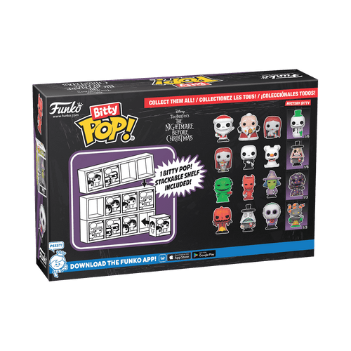 Bitty POP! The Nightmare Before Christmas: Sally, Jack Skellington & Zero 4-Pack