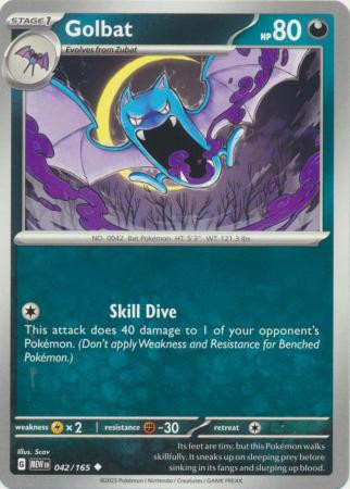 Scarlet & Violet 151 042/165 Golbat