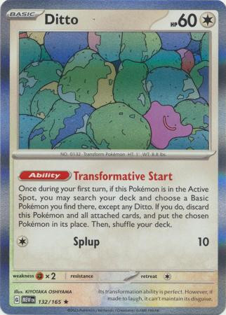 Scarlet & Violet 151 132/165 Ditto (Holo)