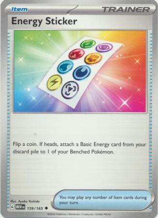 Scarlet & Violet 151 159/165 Energy Sticker