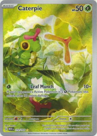 Scarlet & Violet 151 172/165 Caterpie (Illustration Rare)