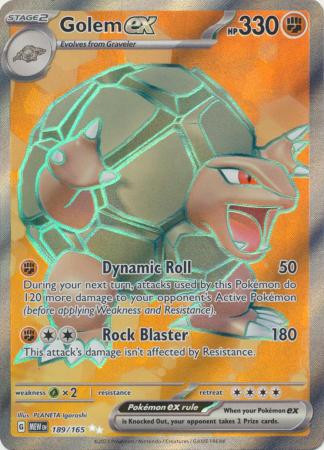 Scarlet & Violet 151 189/165 Golem ex (Full Art)