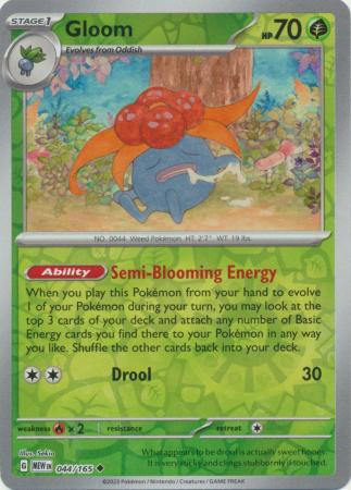 Scarlet & Violet 151 044/165 Gloom (Reverse Holo)