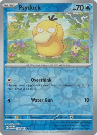 Scarlet & Violet 151 054/165 Psyduck (Reverse Holo)