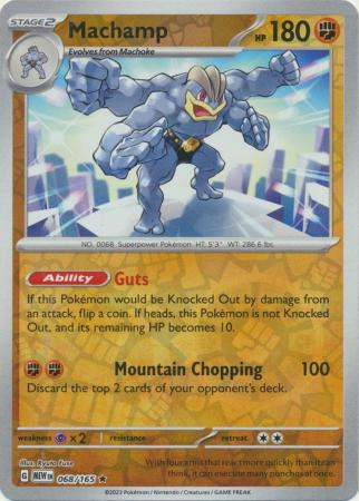 Scarlet & Violet 151 068/165 Machamp (Reverse Holo)