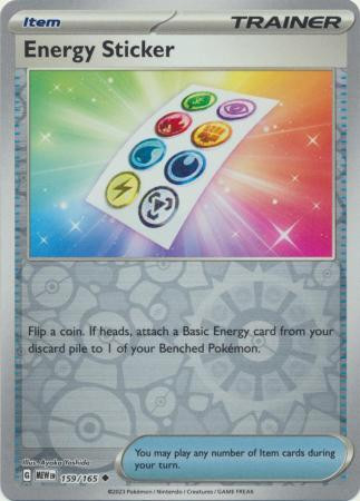 Scarlet & Violet 151 159/165 Energy Sticker (Reverse Holo)