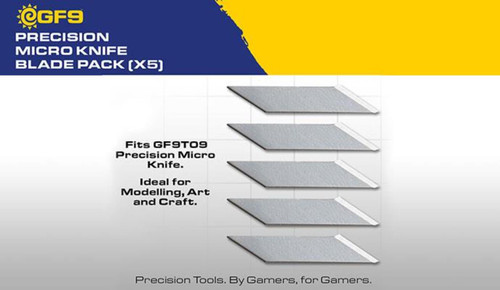 GF9 Precision: Micro Knife Blade Pack (x5 Blades)