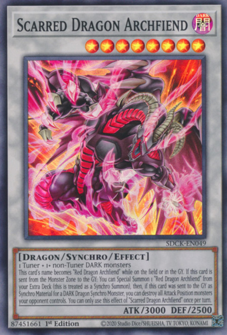 SDCK-EN049 Scarred Dragon Archfiend