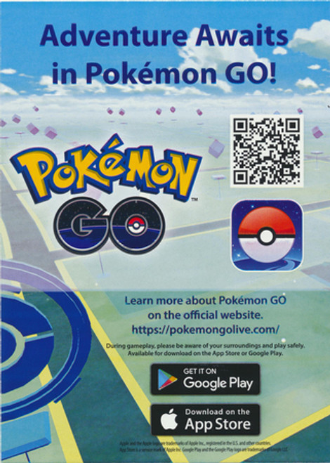 Pokemon GO App Online Tin Code Sheet
