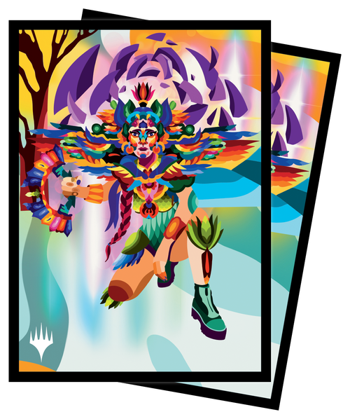 MTG The Lost Caverns of Ixalan Deck Protector Sleeves featuring Huatli, Poet of Unity