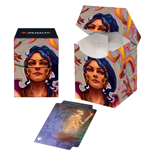 MTG The Lost Caverns of Ixalan 100+ Deck Box featuring Saheeli, the Sun’s Brilliance