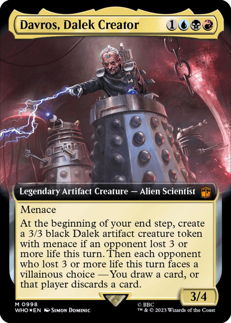 Davros, Dalek Creator (Extended Art) (Surge foil)