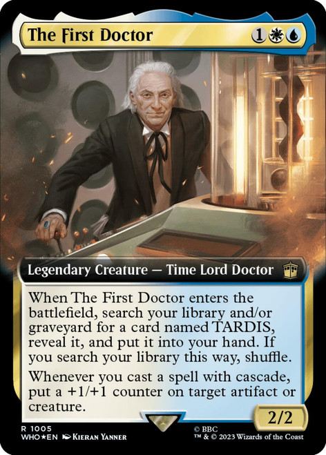 The First Doctor (Extended Art) (Surge foil) | Universes Beyond: Doctor Who