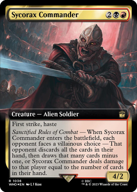 Sycorax Commander (Extended Art) (Surge foil)