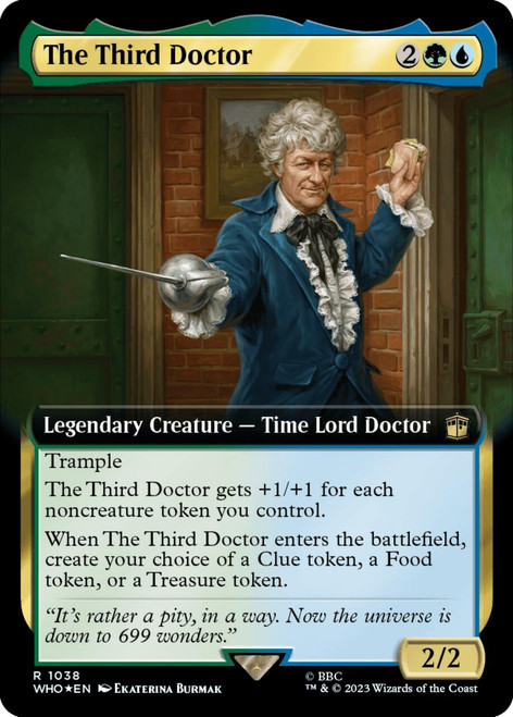 The Third Doctor (Extended Art) (Surge foil) | Universes Beyond: Doctor Who