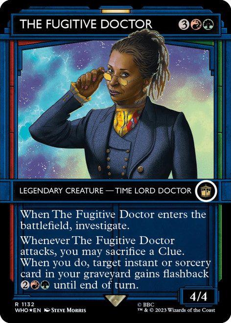 The Fugitive Doctor (Showcase Frame) (Surge foil)