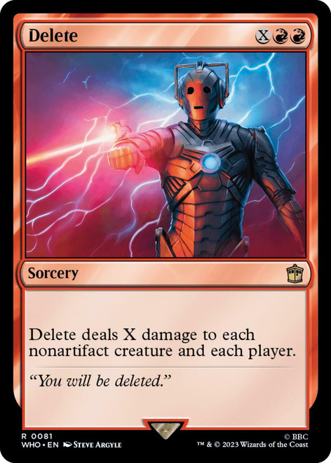 Delete (foil) | Universes Beyond: Doctor Who