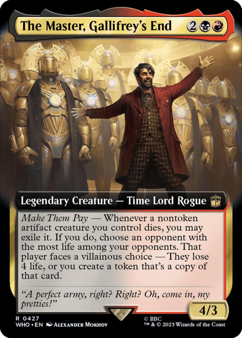 The Master, Gallifrey's End (Extended Art) (foil)