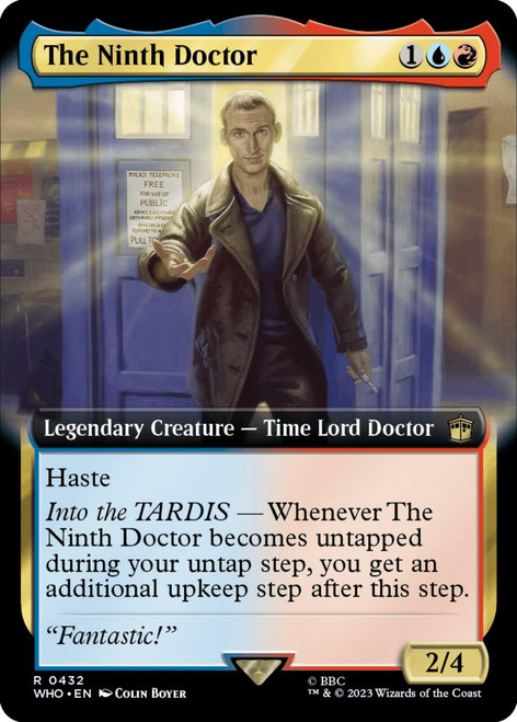 The Ninth Doctor (Extended Art) (foil) | Universes Beyond: Doctor Who