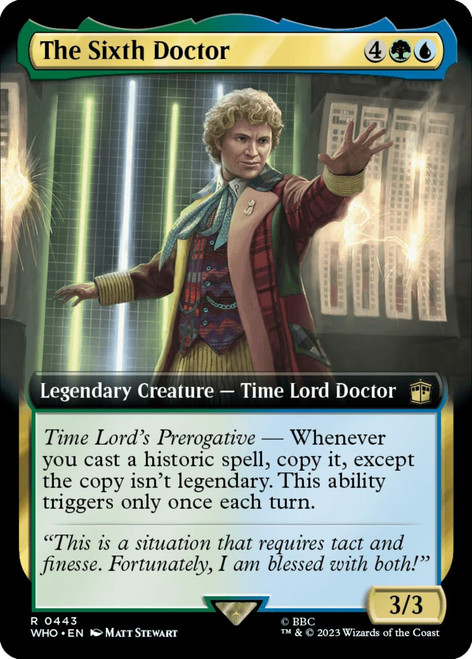 The Sixth Doctor (Extended Art) (foil) | Universes Beyond: Doctor Who