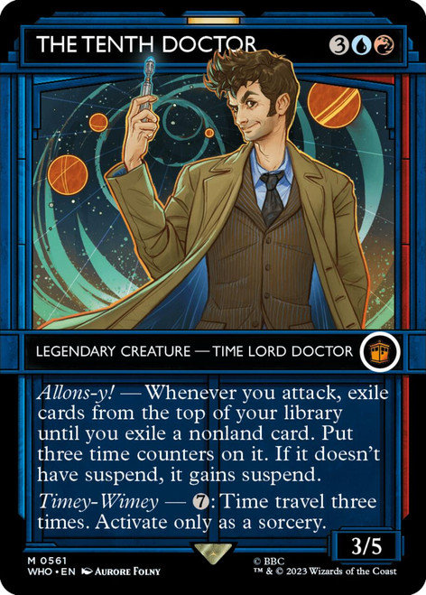 The Tenth Doctor (Showcase Frame) (foil) | Universes Beyond: Doctor Who