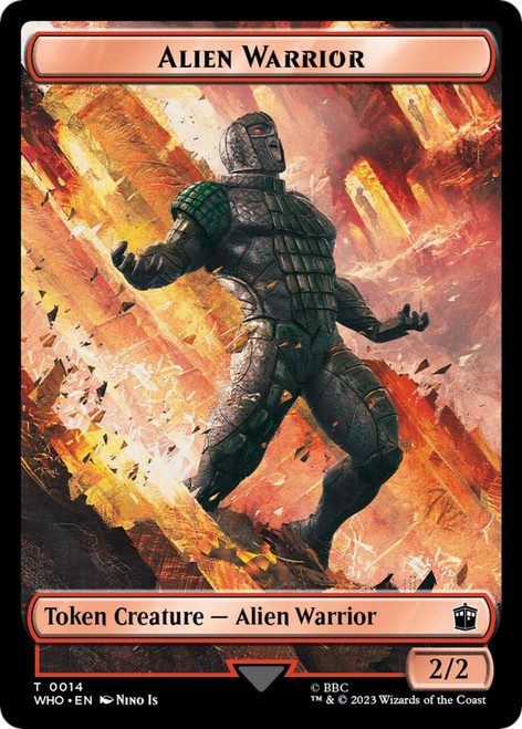 Alien Rhino // Alien Warrior Token (foil)