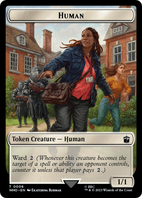 Human (#06) // Cyberman Token (foil)